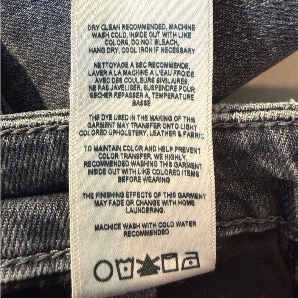 Favorite Daughter Seattle‎ Grey The Erin High Rise Straight Leg Jeans Size 24 - Picture 9 of 10